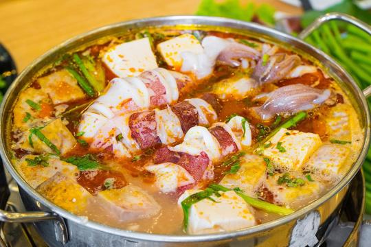 Thiện Kiều 오징어 샤브샤브
