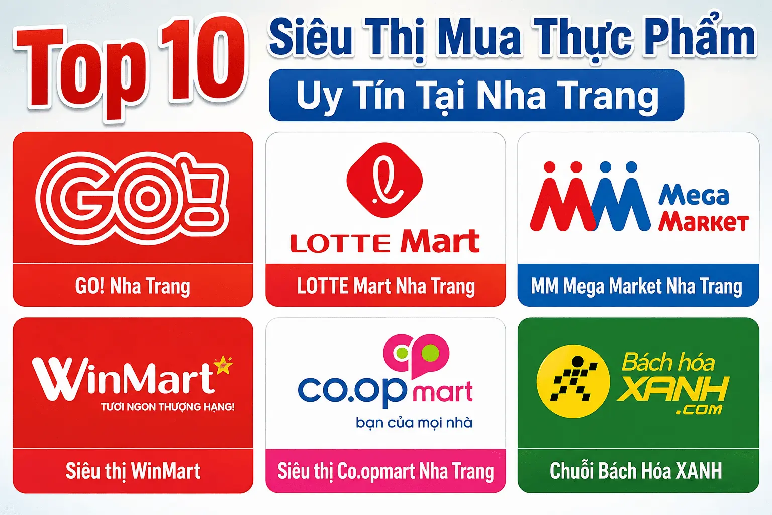 Top 10 Siêu Thị Mua Thực Phẩm Uy Tín Tại Nha Trang
