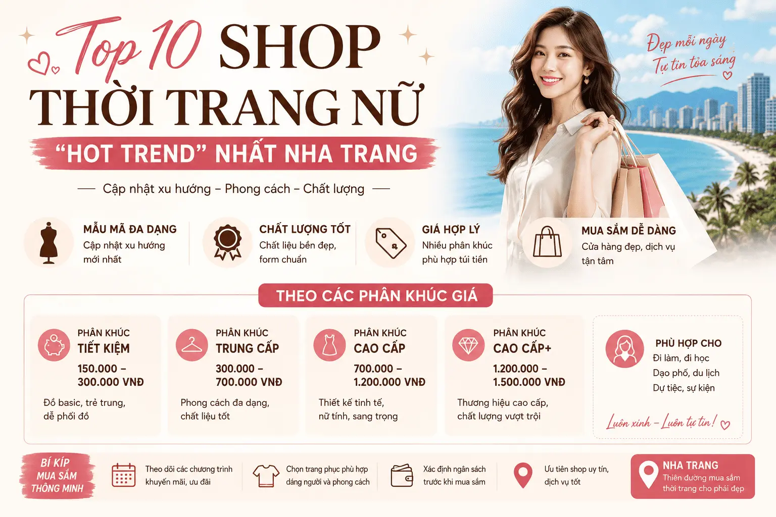 Top 10 Shop Thời Trang Nữ "Hot Trend" Nhất Nha Trang