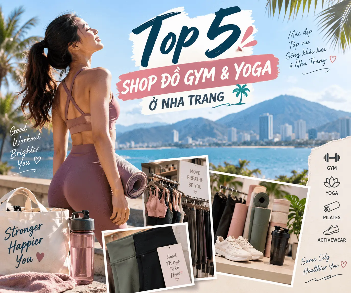 5 Shop Đồ Gym & Yoga ở Nha Trang Cho Những Ngày Muốn Tập Thật Đẹp