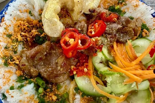 Grilled Pork Vermicelli at Hoàng Văn Thụ, Nha Trang
